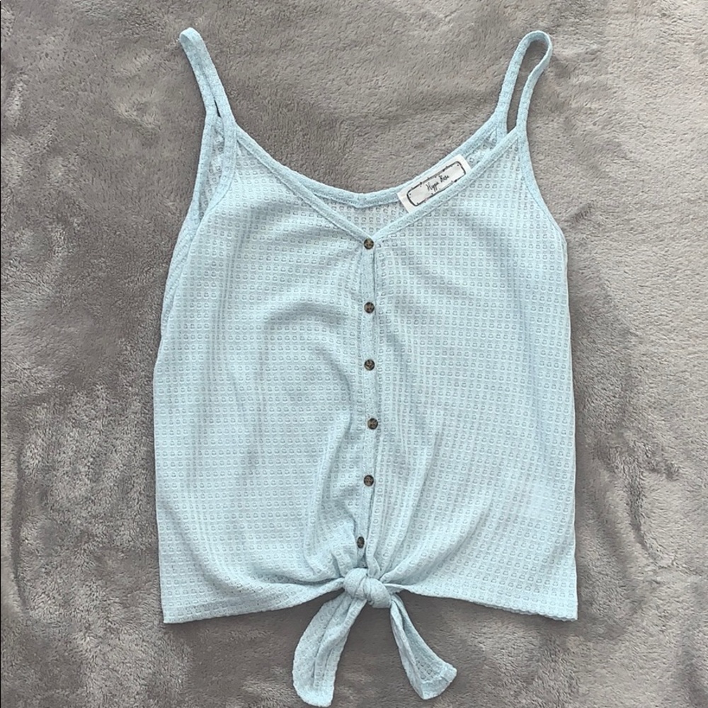 Hippie Rose Light Blue Tank Top